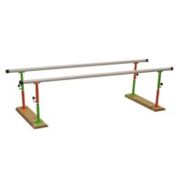 Folding and height-adjustable children's parallel bars of three meters