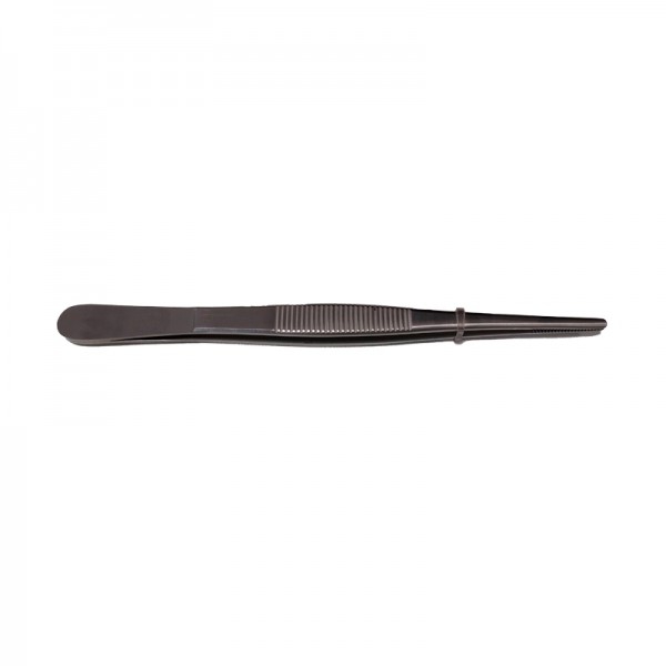 Dissecting forceps without teeth 12.5 cm: Ideal for auriculotherapy (stainless steel)