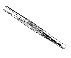 Dissection podiatry forceps