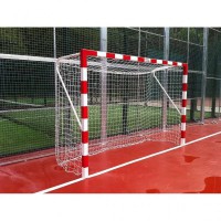 Set of Fixed Metal Indoor Soccer and Handball Goals 80x80