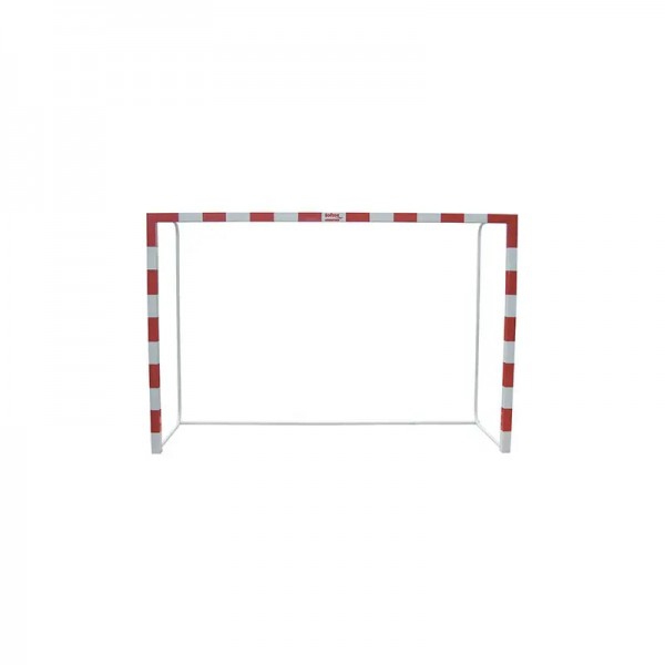 Set of Goals Futsal and Handball Metal transportable 80x80mm with round tube base