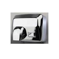 Electronic hot air hand dryer in stainless steel with push button Electronic hot air hand dryer in stainless steel with push button