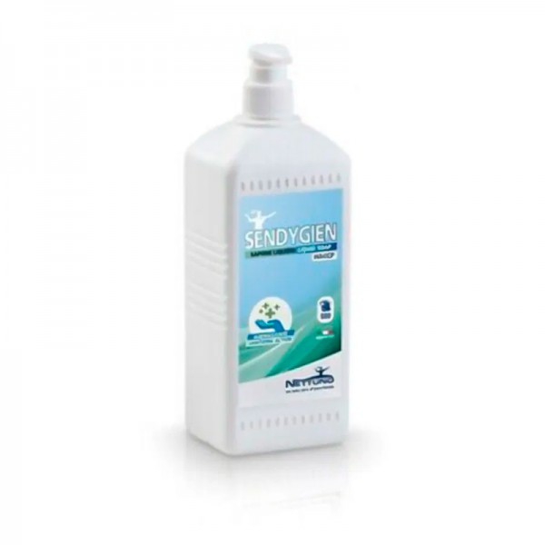 One liter Sendygien liquid soap with sanitizing action with dispenser One liter Sendygien liquid soap with sanitizing action with dispenser