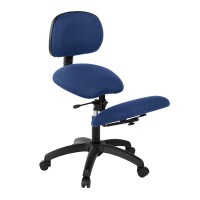 Ergonomic kneeling chair: With black base, backrest and adjustable (Various colors available)