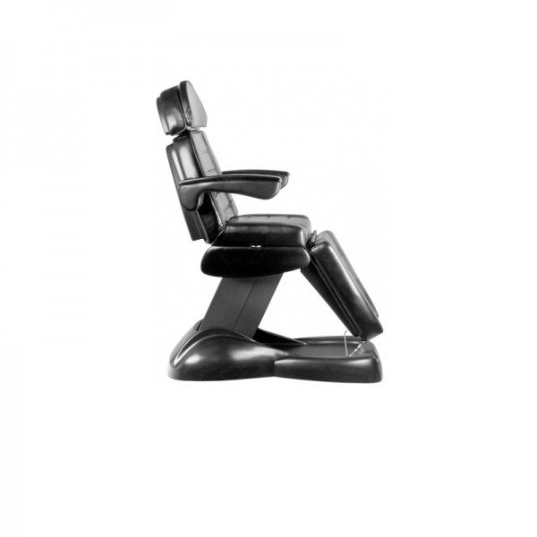 Clean Feet electric podiatry chair: Three motors, with a modern design, folding armrests and headrest with face hole