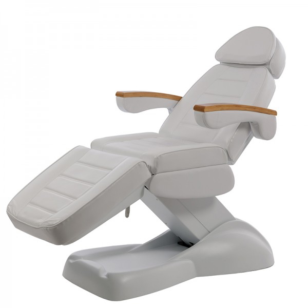 Clavi aesthetic and beauty stretcher armchair: Electric with metal frame and four motors, folding armrests and toilet roll holder included