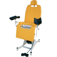 Vicenza Gynecology Chair: Robust structure, electric elevation, folding backrest and legrest (hydropneumatic or motorized) - TOP Quality / Price / Reliability