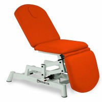 Hydraulic chair: three bodies, stretcher type, with motorized height adjustment and face cap (two models available)