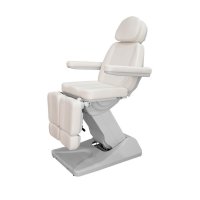 SOLSTICE Electric Podiatry Chair: Equipped with 3 motors and an LED light on the base. Advanced technology, ergonomic design, and maximum stability. SOLSTICE Electric Podiatry Chair: Equipped with 3 motors and an LED light on the base. Advanced technology, ergonomic design, and maximum stability.