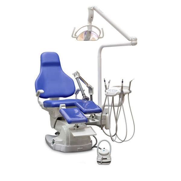 Podofedesa Plus podiatry chair: electromechanical, with trendelenburg, armrests and ergonomic leg rests