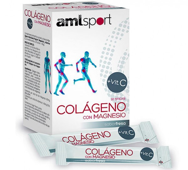 Aml Sport Collagen with magnesium Stick in Strawberry Flavour