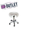 Kinefis Economy Low Stool: Pony or saddle type with height of 44 - 57 cm (white color) - LAST UNIT