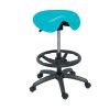 Kinefis Economy high stool: Pony or saddle type with 61 - 86 cm height and footrest (Various colors available)