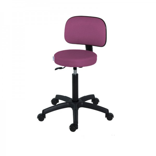 Kinefis Economy standard stool: Height 54-75 cm with backrest (Various colors available)