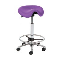 Kinefis Elite high stool: Pony or saddle type with a height of 61 - 86 cm and footrest (Various colors available) Kinefis Elite high stool: Pony or saddle type with a height of 61 - 86 cm and footrest (Various colors available)