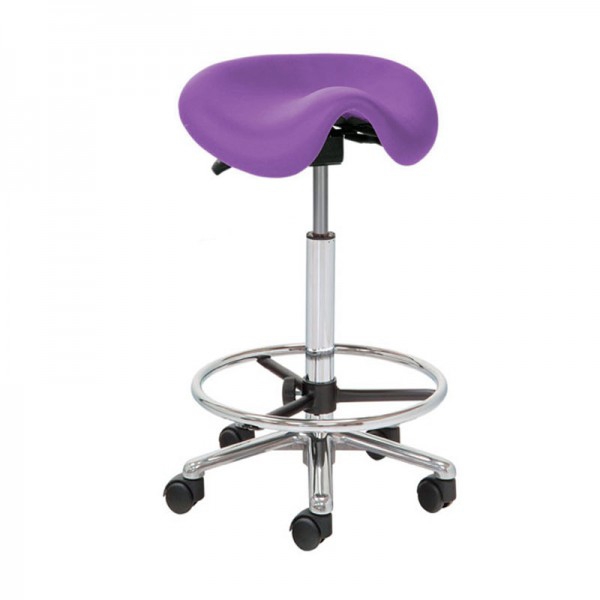 Kinefis Elite high stool: Pony or saddle type with a height of 61 - 86 cm and footrest (Various colors available) Kinefis Elite high stool: Pony or saddle type with a height of 61 - 86 cm and footrest (Various colors available)