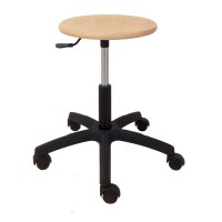 Kinefis Economy wooden stool: Backless and low height 40 - 53 cm Kinefis Economy wooden stool: Backless and low height 40 - 53 cm