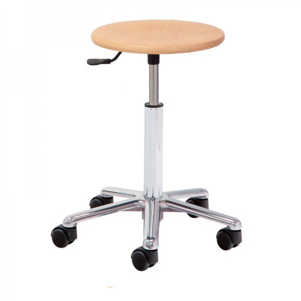Kinefis Elite wooden stool: Backless and low height 40 - 53 cm Kinefis Elite wooden stool: Backless and low height 40 - 53 cm