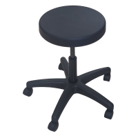 Kinefis low stool: Height 42 - 55 cm (black color) - LAST UNITS
