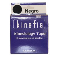 Neuromuscular Bandage - Kinefis Kinesiology Tape Black 5 cm x 5 meters Neuromuscular Bandage - Kinefis Kinesiology Tape Black 5 cm x 5 meters