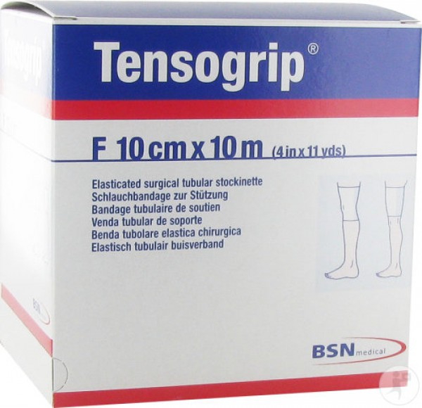 Tensogrip F Thick Legs and Thighs: Compressive Tubular Bandage with cotton (10 cm x 10 meters)