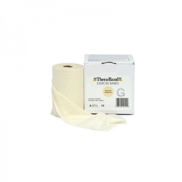 Thera Band 45.7 meters: Extra Soft Resistance Latex Tapes - Beige Color