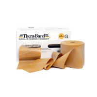 Thera Band 45.7 meters: Olympic Strong Maximum Resistance Latex Tapes - Gold Color