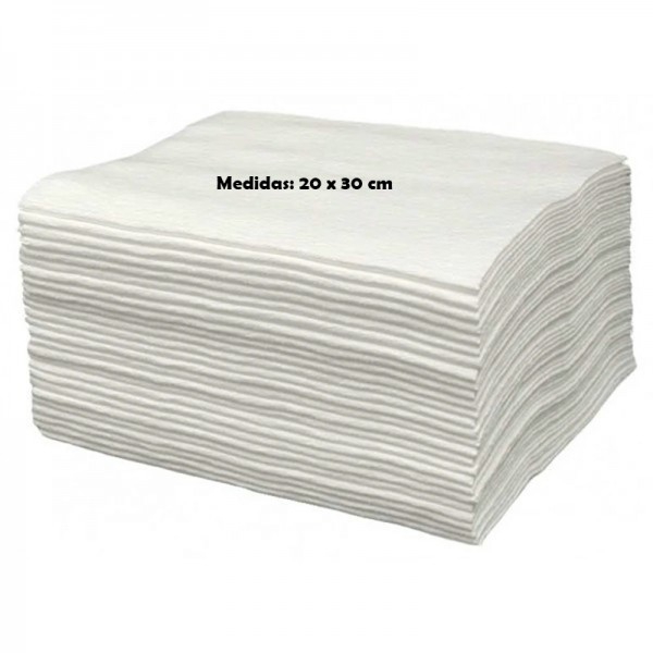 TST disposable towels with high drying power: 20 cm x 30 cm (pack of 100 units)