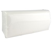 Two-ply wipes crimped in ''V'': Smooth texture and made with 100% cellulose pulp (200 units)
