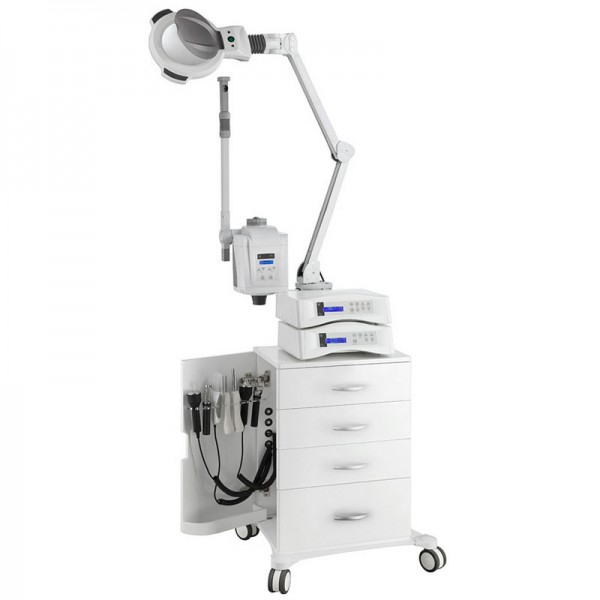 Multifunction tower with five magnification magnifying glass and Kpsule vaporizer: Four drawers and two side doors Multifunction tower with five magnification magnifying glass and Kpsule vaporizer: Four drawers and two side doors