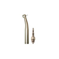 Titanium Dental Turbine with Light, Six Sprays, Push Button, Standard with Multiflex Coupling Titanium Dental Turbine with Light, Six Sprays, Push Button, Standard with Multiflex Coupling