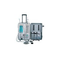Mobile dental unit with automatic trolley and 6 hoses - Lamp and ultrasound