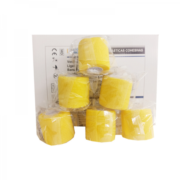 Coban Kinefis NT Type Cohesive Bandage, Yellow (5cmx4.5m)