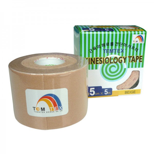 Temtex Kinesiology tape color Beige (5cm X 5m) Temtex Kinesiology tape color Beige (5cm X 5m)