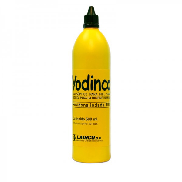 Povidone iodine Yodinco 500 ml: Ideal for pre-surgical and pre-operative disinfection Povidone iodine Yodinco 500 ml: Ideal for pre-surgical and pre-operative disinfection