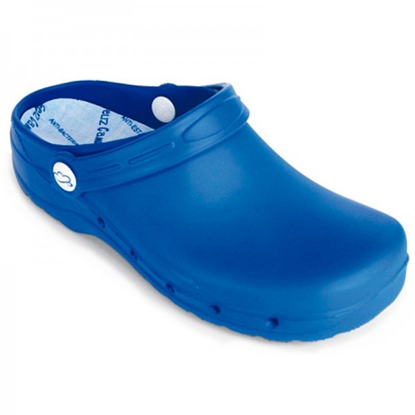 Navy Blue Slip Resistant Floating Clogs with COOLMAX® insoles