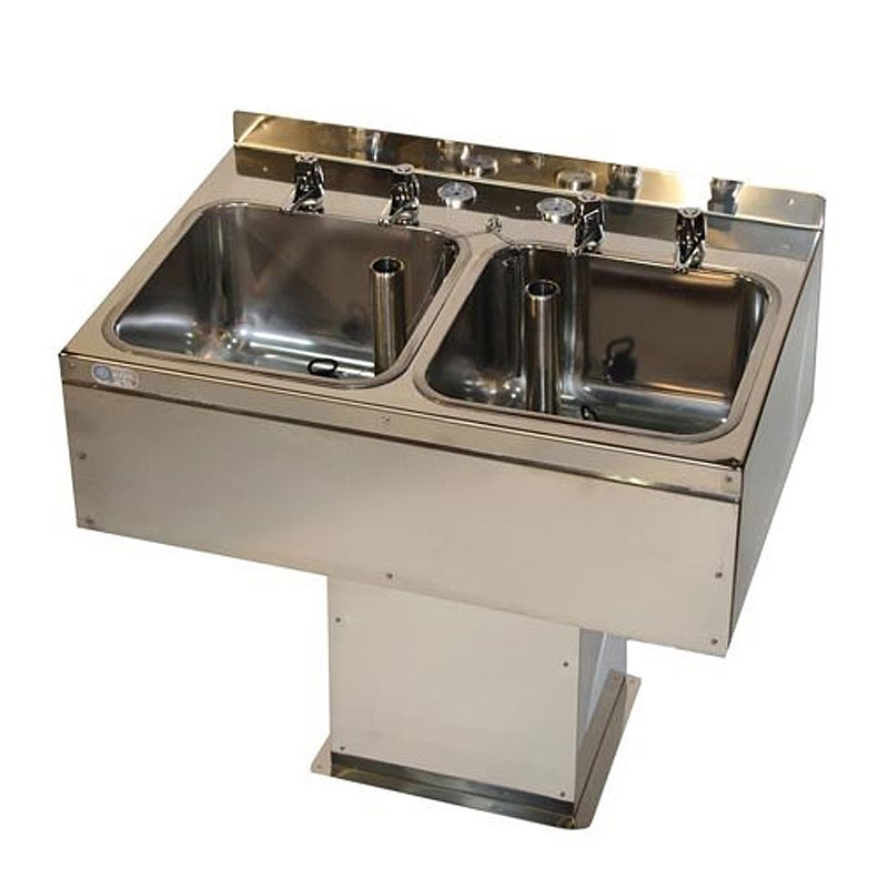 Contrast baths upper extremity with thermometer Hydrotherapy