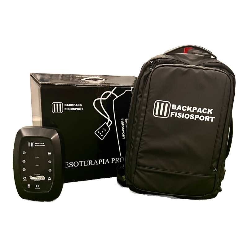 Pressotherapy Backpack FisioSport complete with four chambers - Fisaude ...