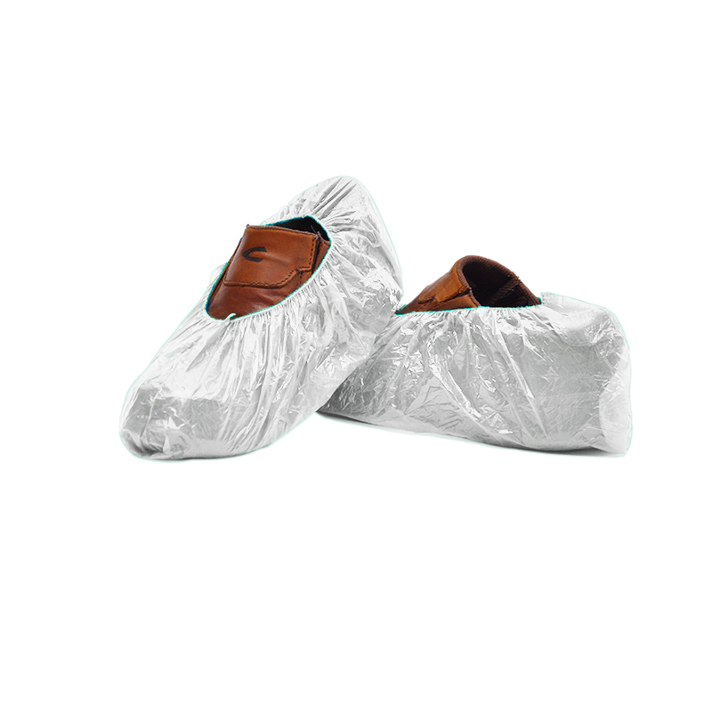 white canvas shoe protector