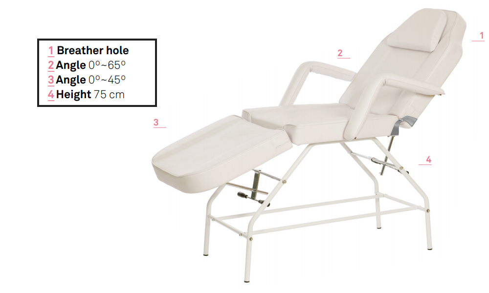 Mylo beauty table: adjustable elements