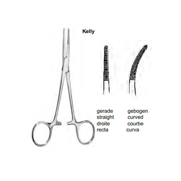 Kelly hemostat curve kinefis 14 cms Hemostatic forceps Sanitary