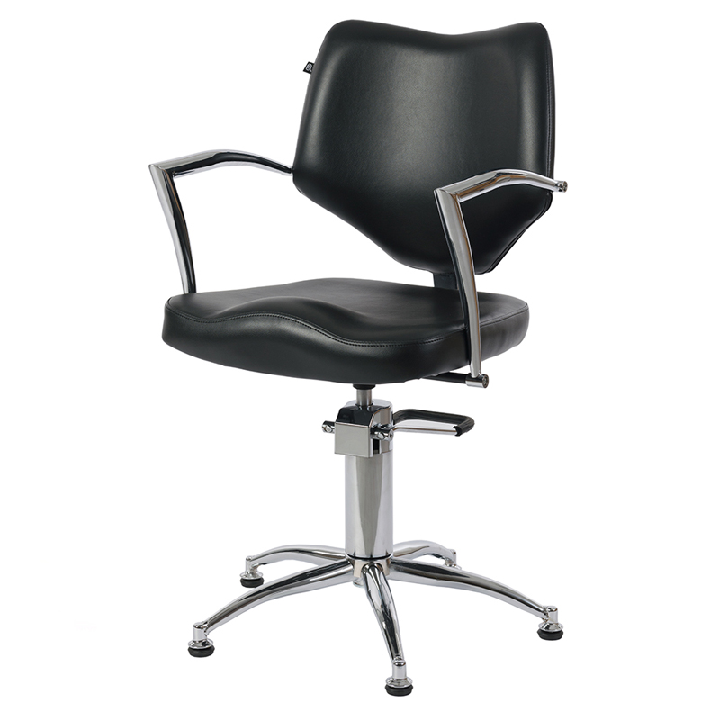 Davis Hairdressing Chair chrome armrests and star base Fisaude Store